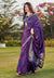 Indigo LavenderIndian Silk Saree In usa uk canada