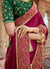 Indian Wedding Saree - Pink And GreenSaree
