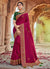 Pink Embroidered Saree