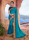 Blue And Black Saree