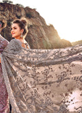 Floral Embroidered Party Wear Saree