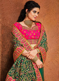 Green And Pink Saree In usa
