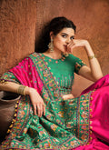 Pink And Green Saree In usa