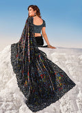 Black Indian Designer Saree In canada