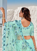 Aqua Blue Indian Wedding Saree In Australia