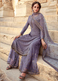 Light Purple Sharara Suit In usa uk canada