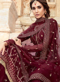 Maroon Sharara Suit In usa