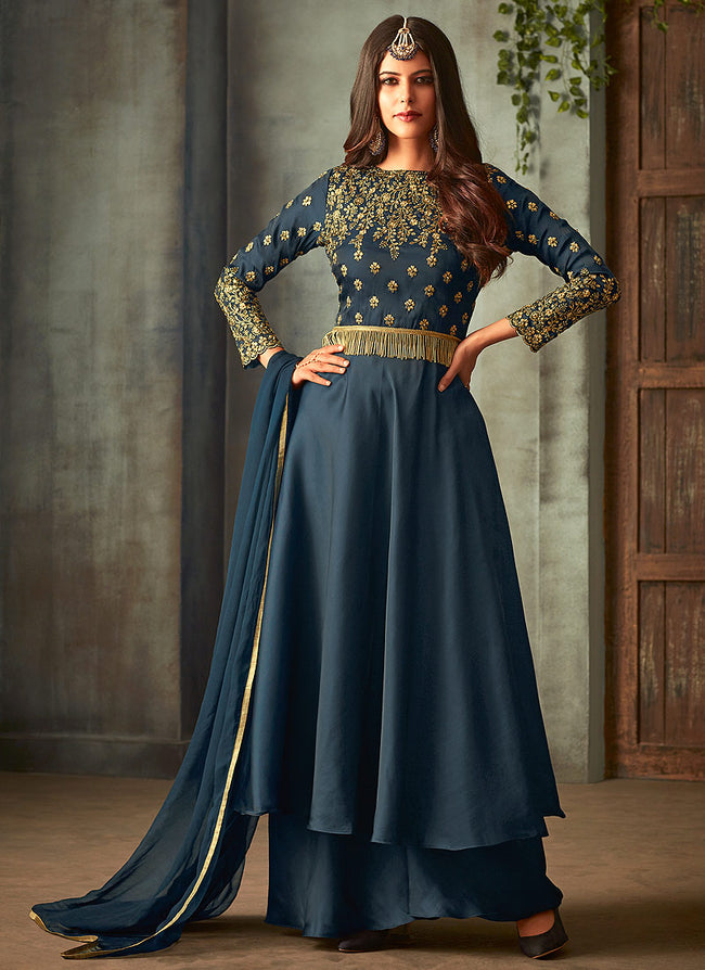 Party wear palazzo pant suits sale