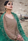 Embroidered Palazzo Suit