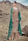 Embroidered Palazzo Suit