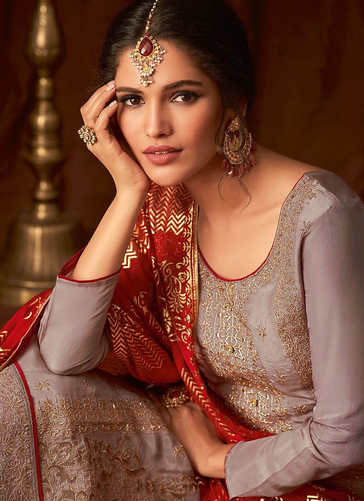 Embroidered Indian Pant Suit