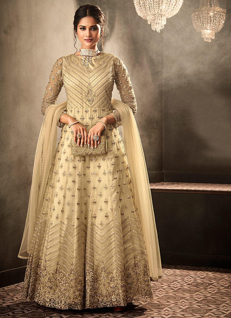 Embroidered Anarkali Gown