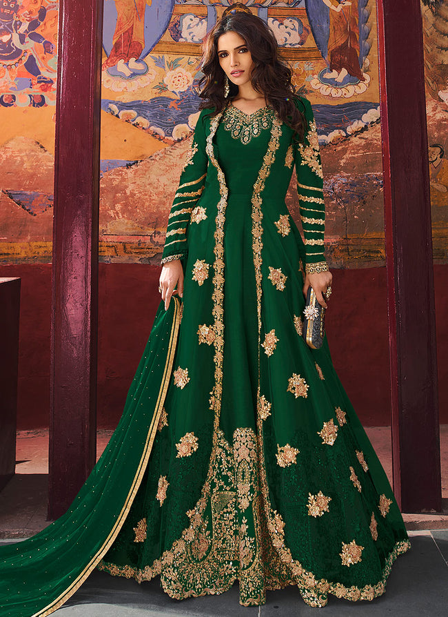 Designer Anarkali Pant Suit
