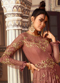 Burnt Red Anarkali Gown In usa
