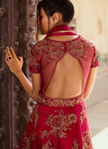 Bridal Red Anarkali Gown In usa uk canada
