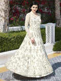 White And Pink Anarkali Lehenga And Pant Suit