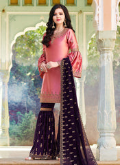Embroidered Gharara Suit