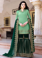 Embroidered Gharara Suit