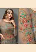 Grey Anarkali Lehenga In usa 