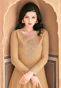 Beige Golden Anarkali Suit In usa