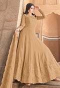 Beige Golden Anarkali Suit In usa uk canada