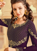 Purple Golden Palazzo Suit In usa