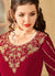 Red Golden Anarkali Suit In usa