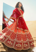 Orange And Red Lehenga Choli In usa uk canada