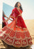 Orange And Red Lehenga Choli In usa uk canada