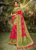 Red And Green Silk Saree