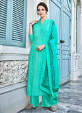 Lucknowi Embroidered Pants Suit