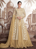 Yellow Jacket Style Anarkali Suit