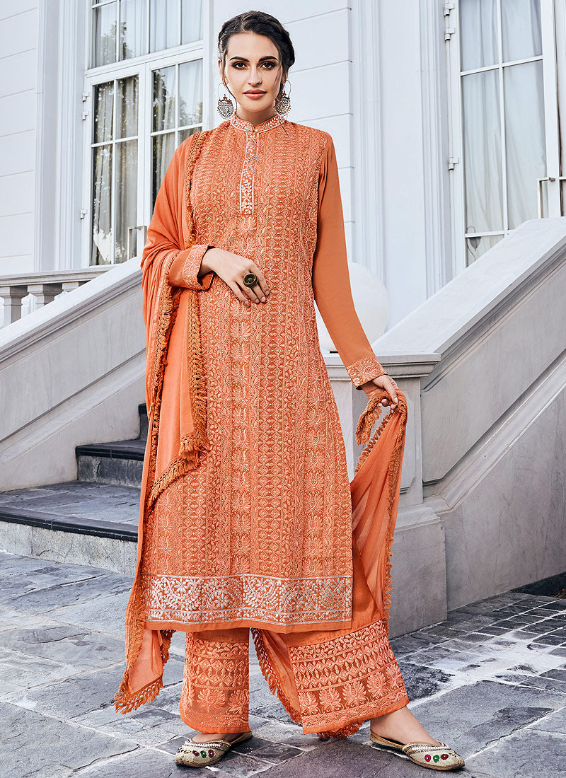 Orange Salwar Kameez 