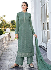 Green Salwar Kameez 