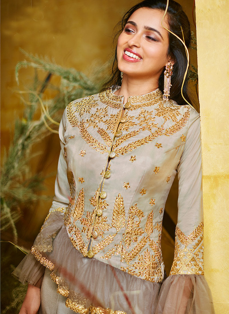 Peplum Style Lehenga Suit