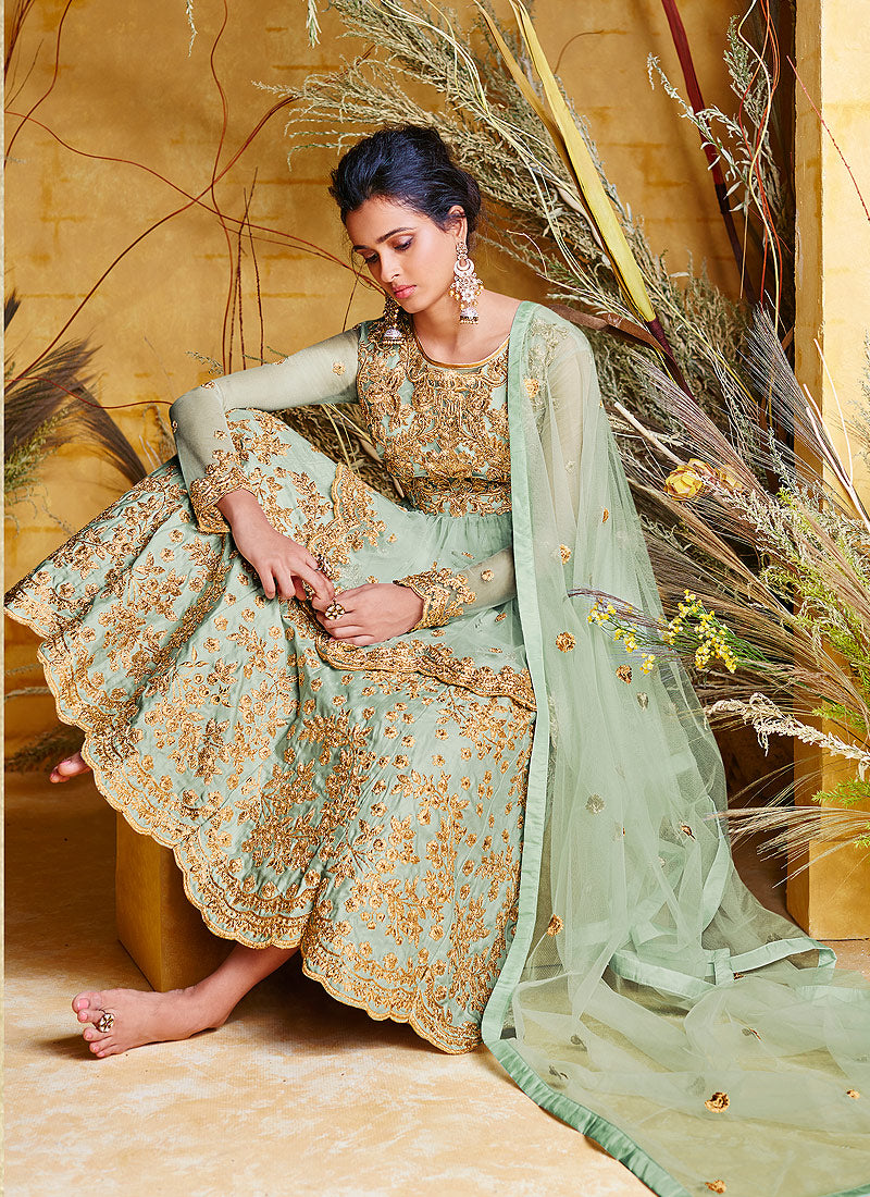 Peplum Style Lehenga Suit