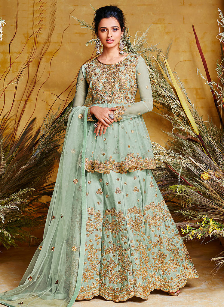 Peplum Style Lehenga Suit
