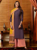  Purple And Yellow Salwar Kameez