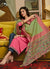 Indian Suits - Pink And Green Pant Style Suit