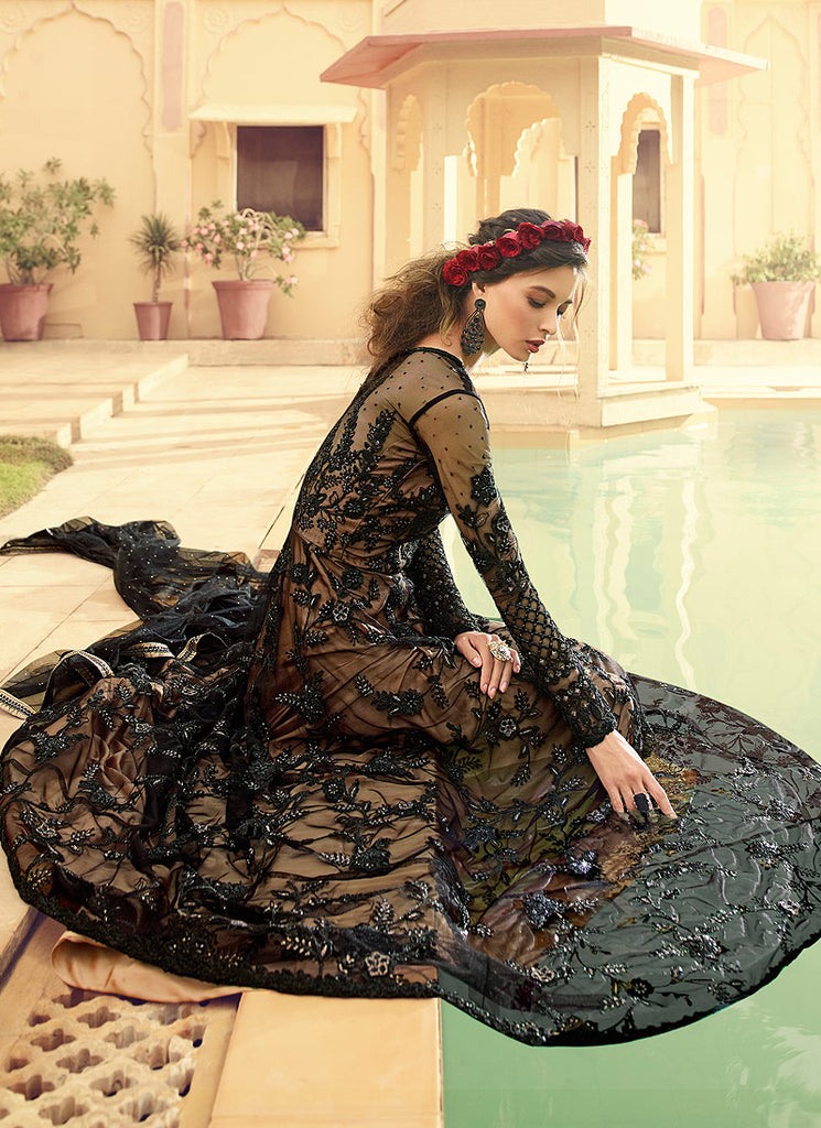 Traditional Embroidered Anarkali Gown