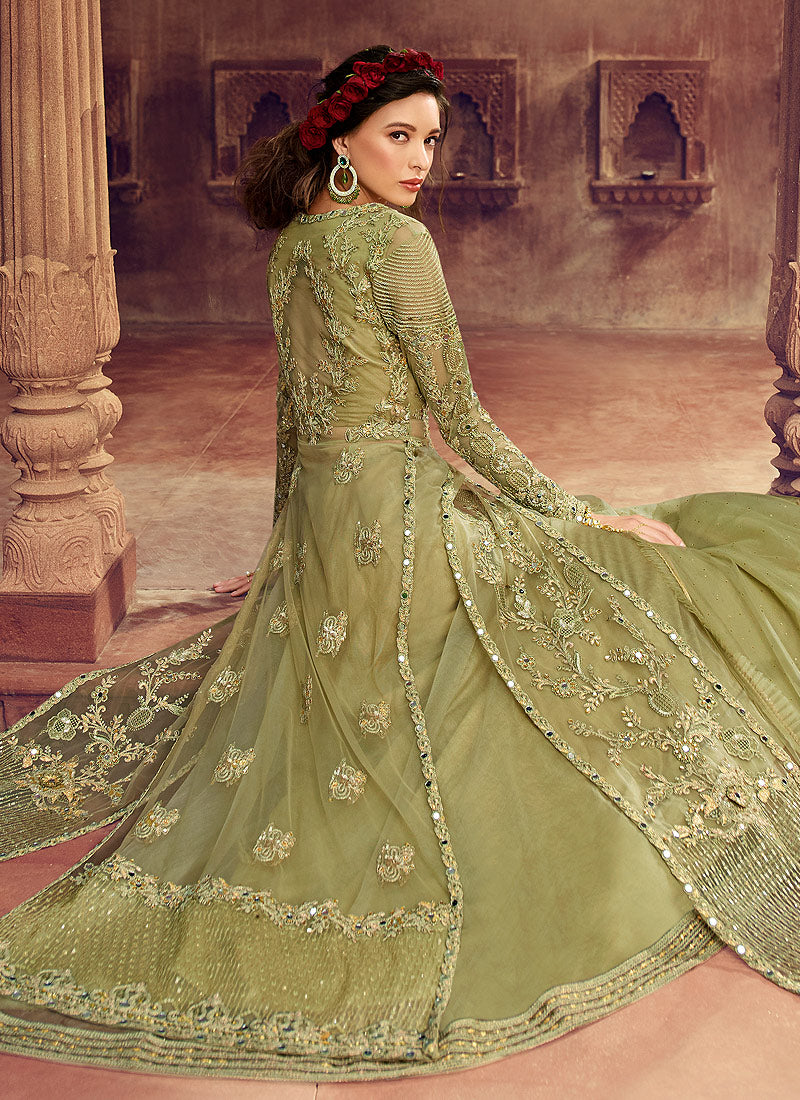 Embroidered Jacket Style Lehenga