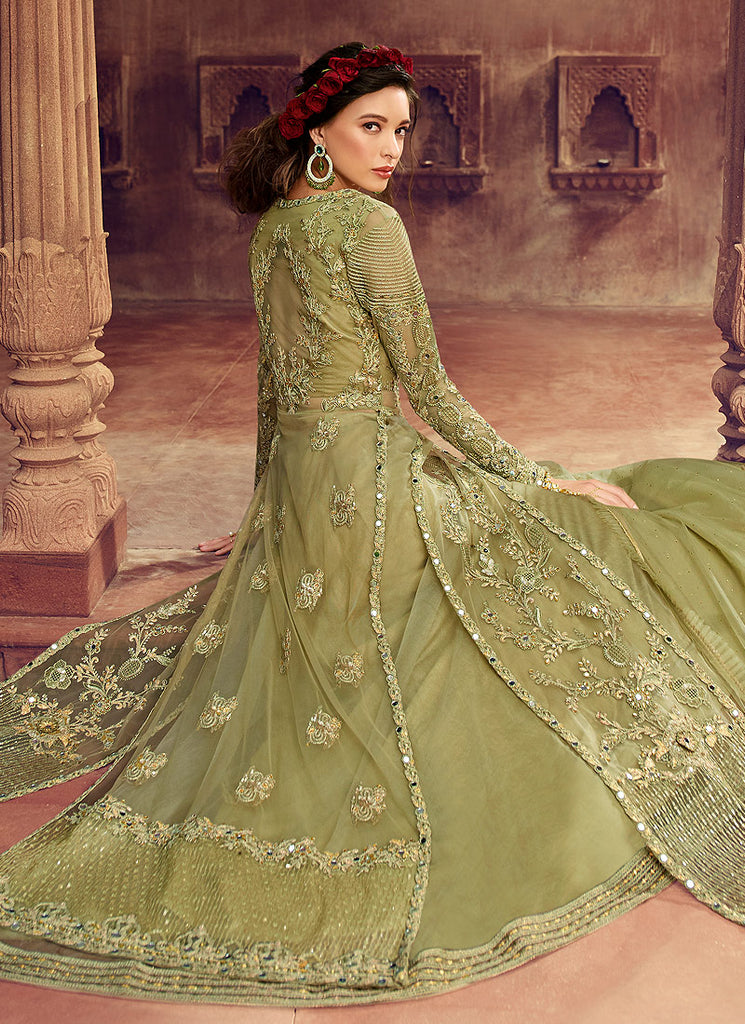 Embroidered Jacket Style Lehenga