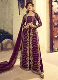 Overcoat Style Palazzo Suit