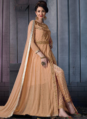 Slit Style Anarkali Pants Suit