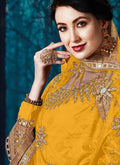 Yellow Designer Anarkali Suit In USA