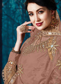 Brown Mirror Anarkali Suit In uk