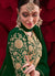 Dark Green Golden Anarkali Pant Suit In usa uk canada