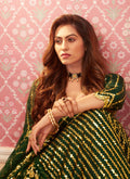 Green Golden Lehenga Choli In uk