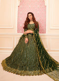 Green Golden Lehenga Choli