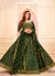 Green Golden Sequence Embroidered Lehenga Choli